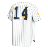 #14 West Virginia Mountaineers GameDay Greats Lightweight Baseball Fashion Jersey - White