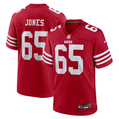 San Francisco 49ers Robert Jones Nike Scarlet Team Game Jersey