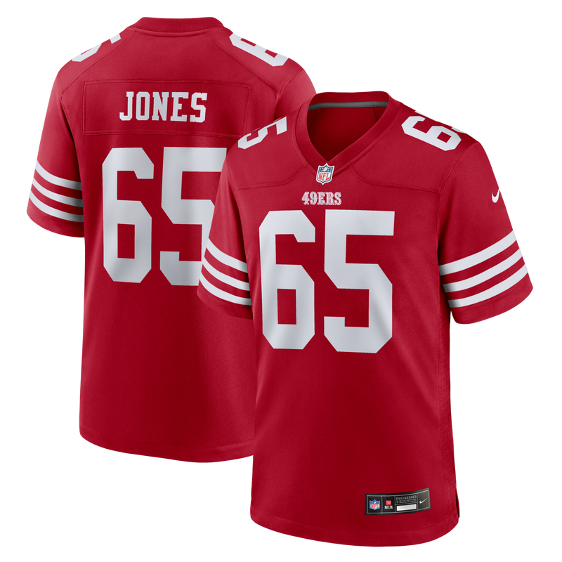 San Francisco 49ers Robert Jones Nike Scarlet Team Game Jersey