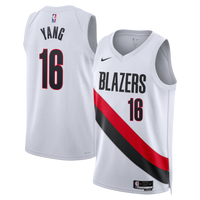 Portland Trail Blazers Nike Replica Association Edition Swingman Jersey - White - Yang Hansen -