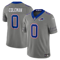 Buffalo Bills Keon Coleman Nike Gray Nickel City Vapor F.U.S.E. Stitched Limited Jersey