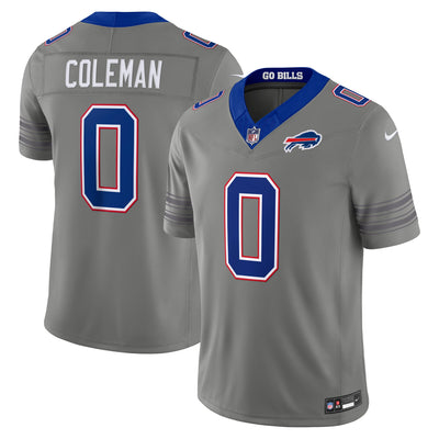 Buffalo Bills Keon Coleman Nike Gray Nickel City Vapor F.U.S.E. Stitched Limited Jersey