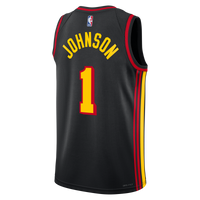 Atlanta Hawks Jordan Brand Statement Edition Swingman Jersey - Black - Jalen Johnson -