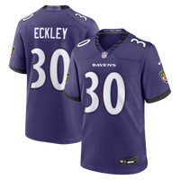 Baltimore Ravens Ryan Eckley Nike Purple Team Game Jersey