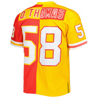 Kansas City Chiefs Derrick Thomas Mitchell & Ness Red/Gold 1994 Split Legacy Replica Jersey