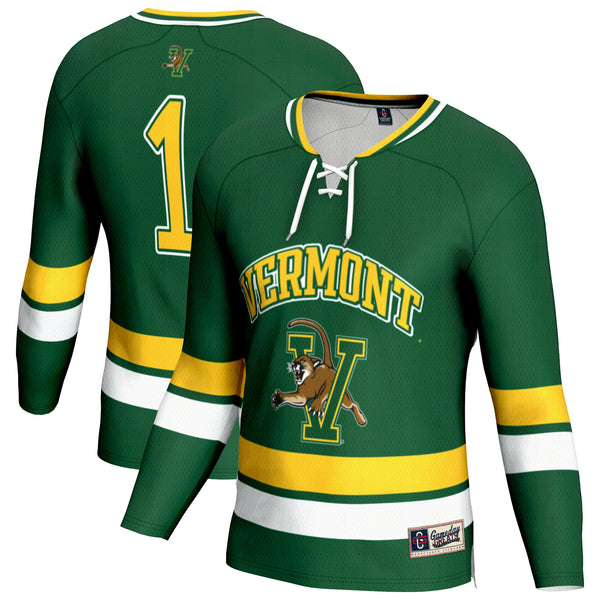 Vermont Catamounts GameDay Greats Lightweight Hockey Fashion Jersey - Green
