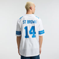 Detroit Lions Amon-Ra St. Brown Nike White Game Jersey