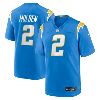 Los Angeles Chargers Elijah Molden Nike Powder Blue Team Game Jersey