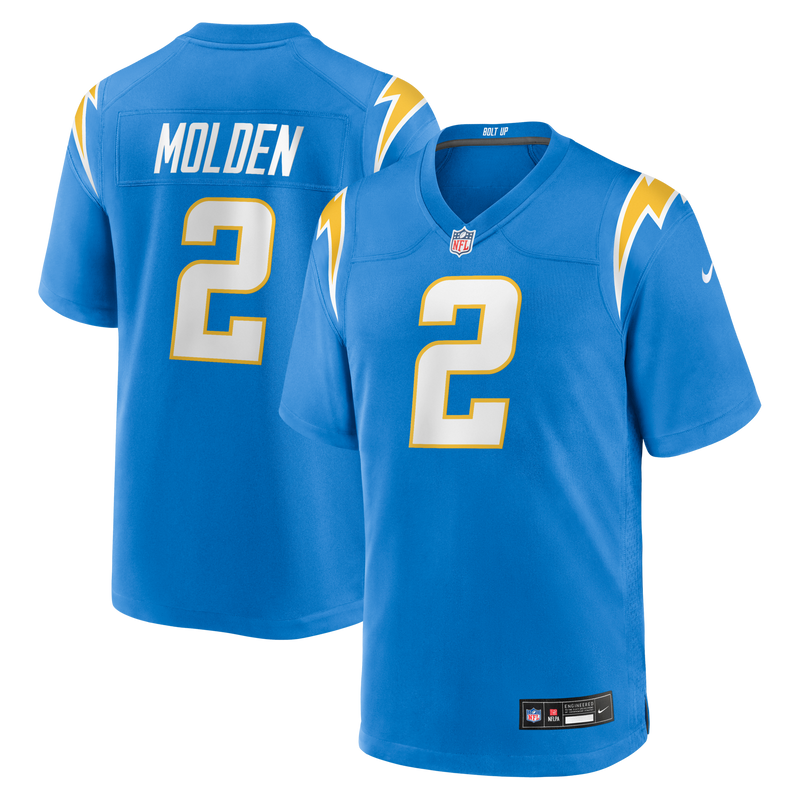Los Angeles Chargers Elijah Molden Nike Powder Blue Team Game Jersey