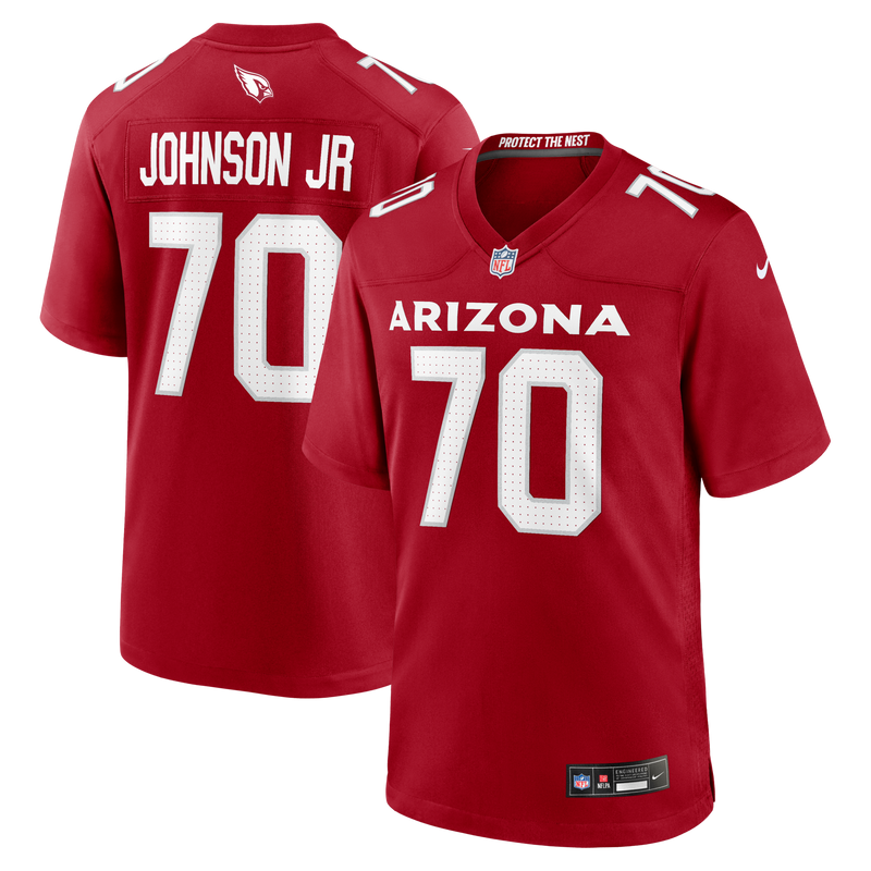 Arizona Cardinals Paris Johnson Jr. Nike Cardinal Game Jersey