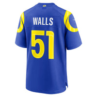 Los Angeles Rams Eddie Walls III Nike Royal Game Jersey