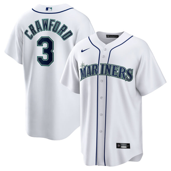 Seattle Mariners JP Crawford Nike White Home Replica Jersey