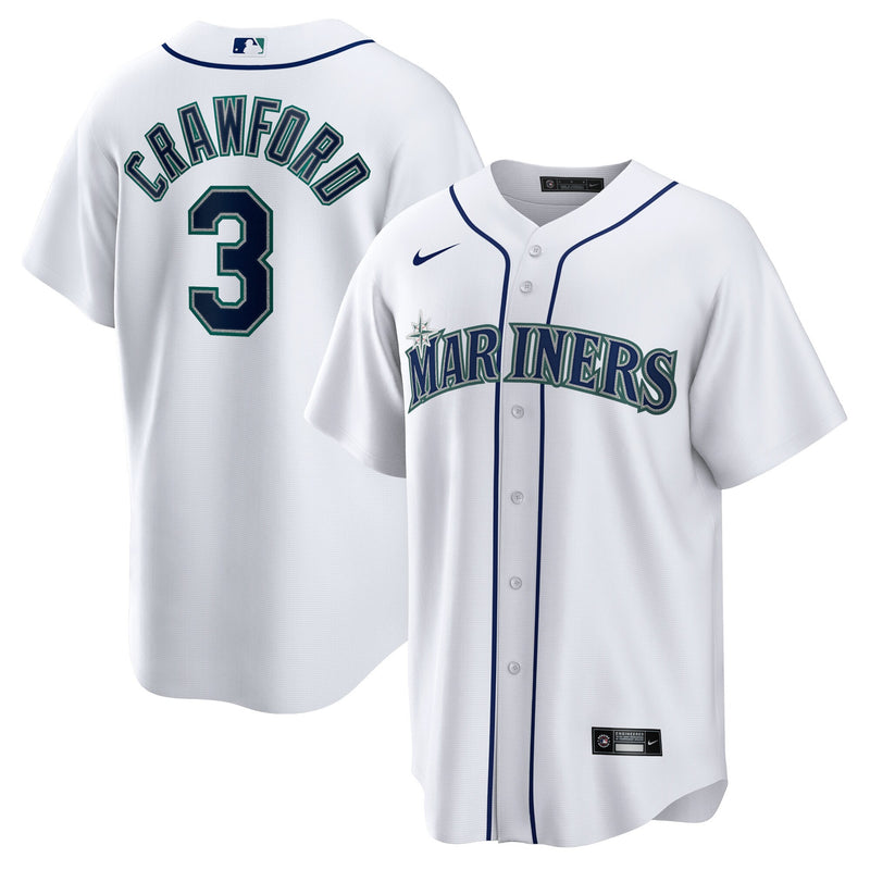 Seattle Mariners JP Crawford Nike White Home Replica Jersey