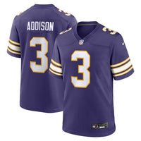 Minnesota Vikings Jordan Addison Nike Purple Alternate Game Jersey