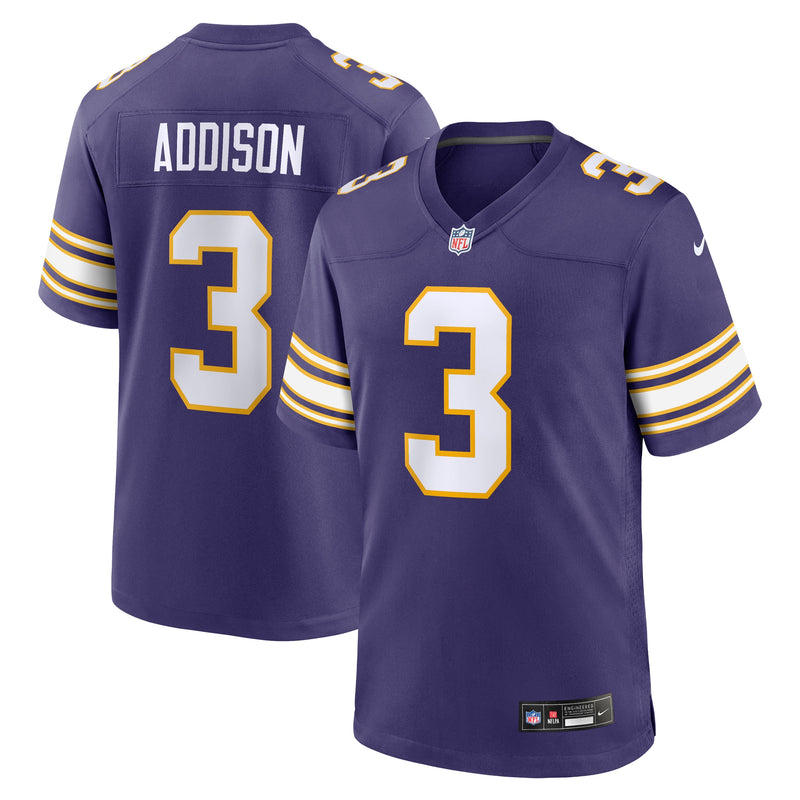 Minnesota Vikings Jordan Addison Nike Purple Alternate Game Jersey