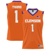 #1 Clemson Tigers GameDay Greats Lightweight Basketball Jersey - Orange