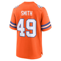 Denver Broncos Dennis Smith Nike Orange Retired Player Alternate Game Jersey