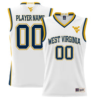 West Virginia Mountaineers GameDay Greats Lightweight NIL Pick-A-Player Basketball Jersey - White