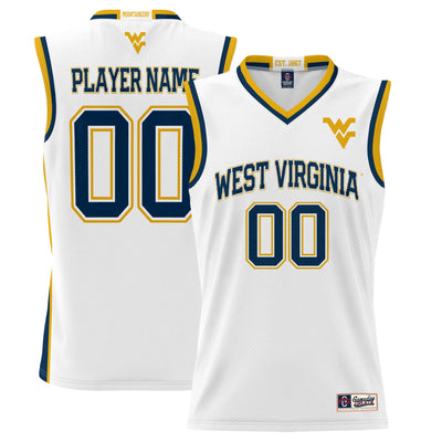West Virginia Mountaineers GameDay Greats Lightweight NIL Pick-A-Player Basketball Jersey - White