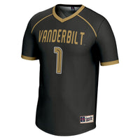 #1 Vanderbilt Commodores GameDay Greats Lightweight Lacrosse Jersey - Black