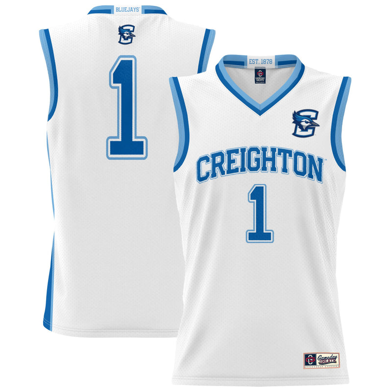 #1 Creighton Bluejays GameDay Greats Lightweight Basketball Jersey - White