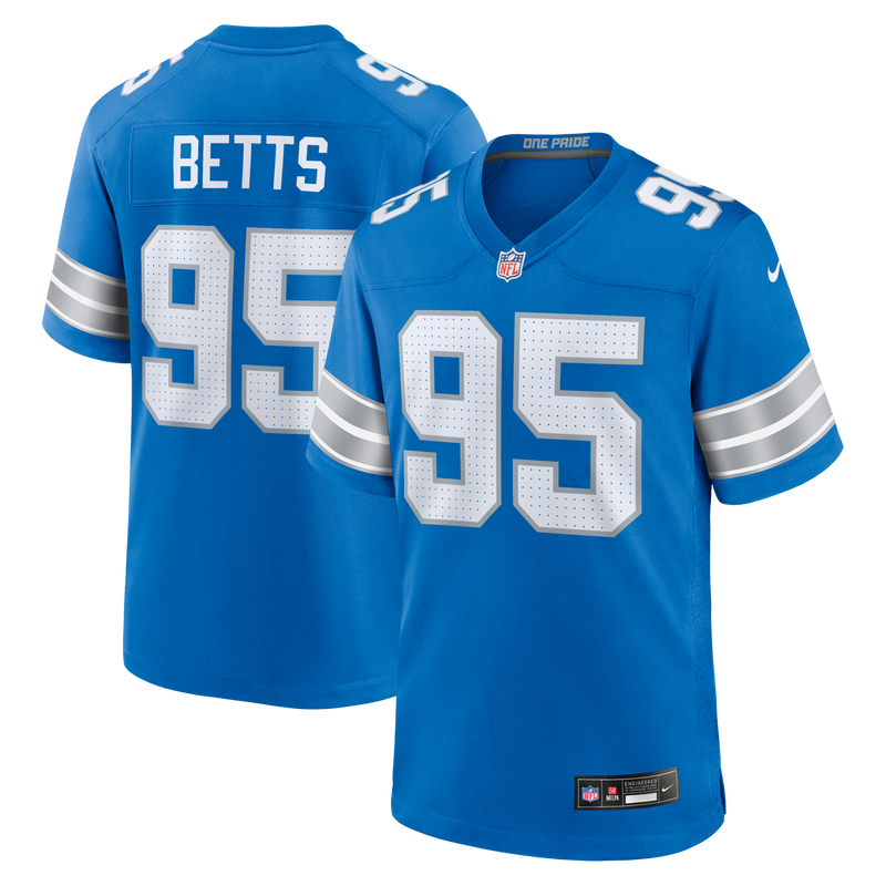 Detroit Lions Mathieu Betts Nike Blue Game Jersey