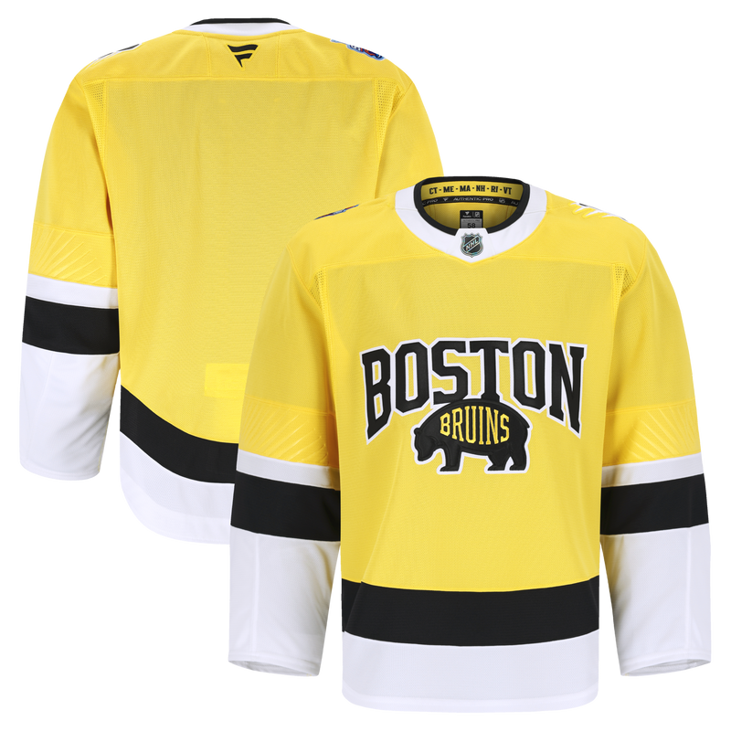 Boston Bruins Fanatics Gold 2026 NHL Stadium Series Authentic Pro Jersey