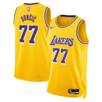 Los Angeles Lakers Nike Icon Edition Swingman Jersey - Gold - Luka Dončić