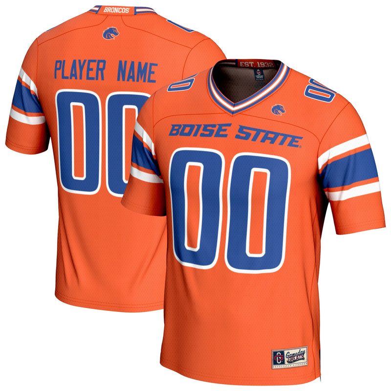 Boise State Broncos GameDay Greats NIL Pick-A-Player Lightweight Collegiate Football Fashion Jersey - Orange