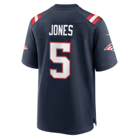 New England Patriots Dre'Mont Jones Nike Navy Team Game Jersey