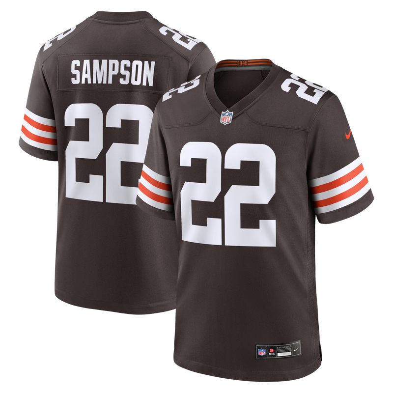 Cleveland Browns Dylan Sampson Nike Brown Team Game Jersey