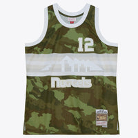 Denver Nuggets Mitchell & Ness 1987 Ghost Camo Swingman Jersey Lafayette "Fat" Lever - Green