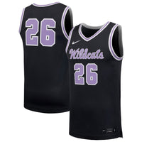 #26 Kansas State Wildcats Nike Replica Basketball Jersey - Anthracite