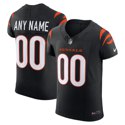 Cincinnati Bengals Nike Black Team Vapor F.U.S.E. Elite Custom Jersey