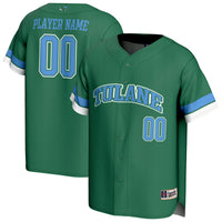 Tulane Green Wave GameDay Greats NIL Pick-A-Player Lightweight Baseball Jersey - Green