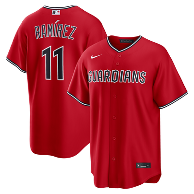 Cleveland Guardians José Ramírez Nike Red Alternate Replica Jersey