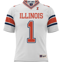#1 Illinois Fighting Illini GameDay Greats Football Jersey - White