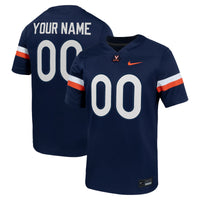 Virginia Cavaliers Nike Custom Football Game Jersey - Navy