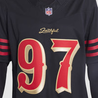 San Francisco 49ers Nick Bosa Nike Black 2025 Rivalries Collection Stitched Limited Jersey