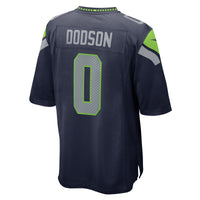 Seattle Seahawks Tyrel Dodson Nike College Navy Game Jersey