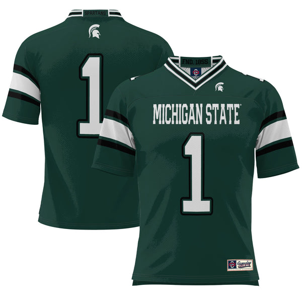 #1 Michigan State Spartans GameDay Greats Endzone Football Jersey - Green