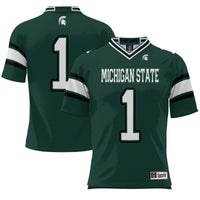 #1 Michigan State Spartans GameDay Greats Endzone Football Jersey - Green