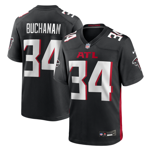 Atlanta Falcons Ray Buchanan Nike Black Game Retired Player Jersey