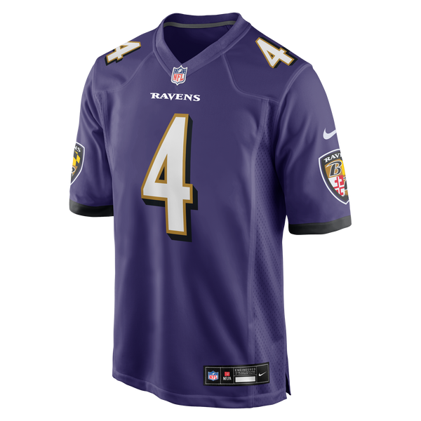 Baltimore Ravens Zay Flowers Nike Purple Game Jersey