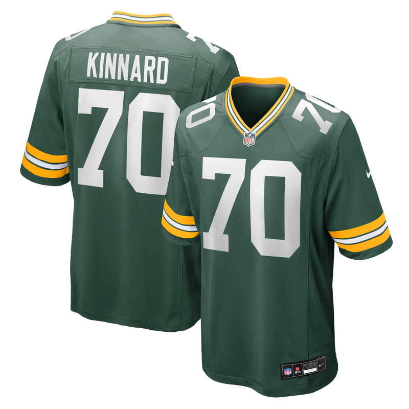 Green Bay Packers Darian Kinnard Nike Green Team Game Jersey