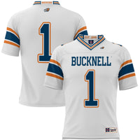 #1 Bucknell Bison GameDay Greats Endzone Football Jersey - White