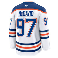 Edmonton Oilers Connor McDavid Fanatics White Away Premium Jersey