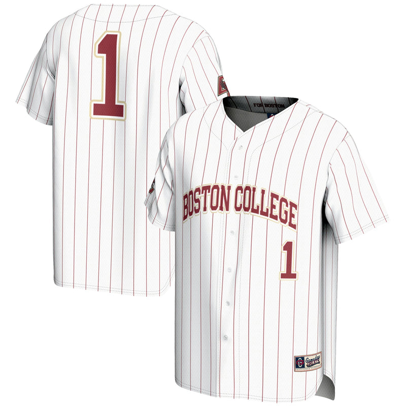 #1 Boston College Eagles GameDay Greats Lightweight Baseball Fashion Jersey - White