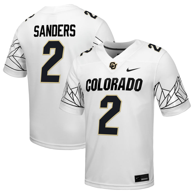 Shedeur Sanders Colorado Buffaloes Nike Alumni Game Jersey - White
