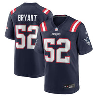 New England Patriots Marcus Bryant Nike Navy Team Game Jersey